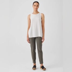 NWT Eileen Fisher | Pants | Women Washable Crepe Slim Ankle Pants Ash Size XL